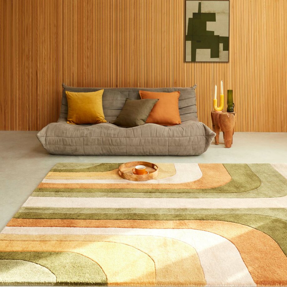 Asiatic carpet Romy 02 Retro Green interior square