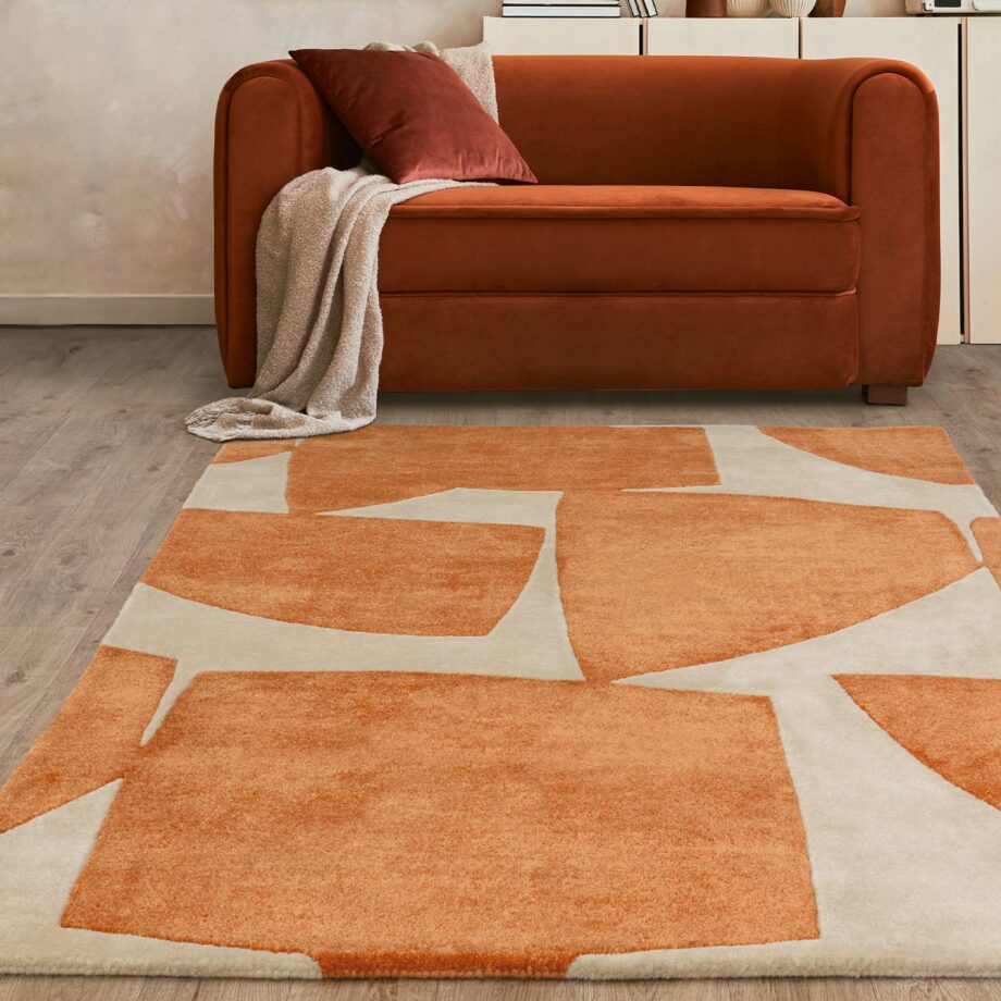 Asiatic carpet Romy 05 Kite Orange interior squarejpg