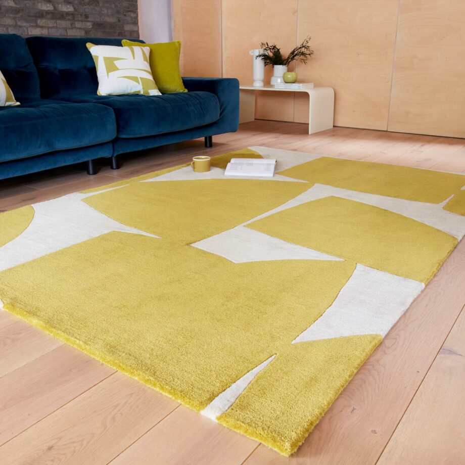 Asiatic carpet Romy 06 Kite Chartreuse interior square