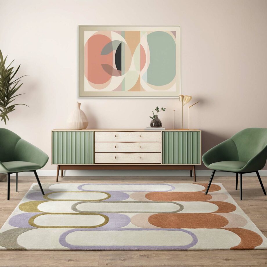 Asiatic carpet Romy 09 Module Pastel interior square