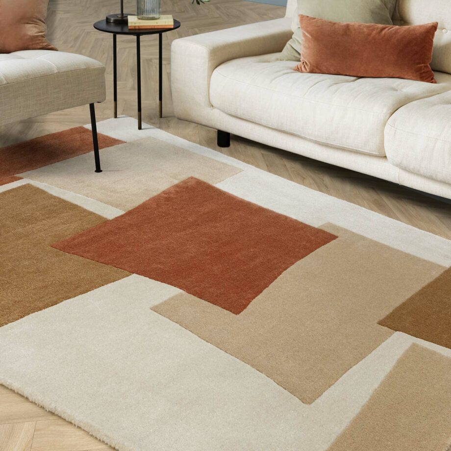 Asiatic carpet Romy 13 Papercut Red interior new square