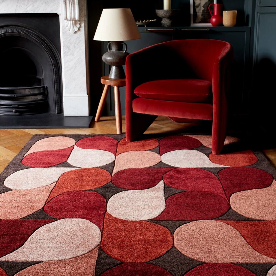 Asiatic carpet Romy 14 Jive Red interior square
