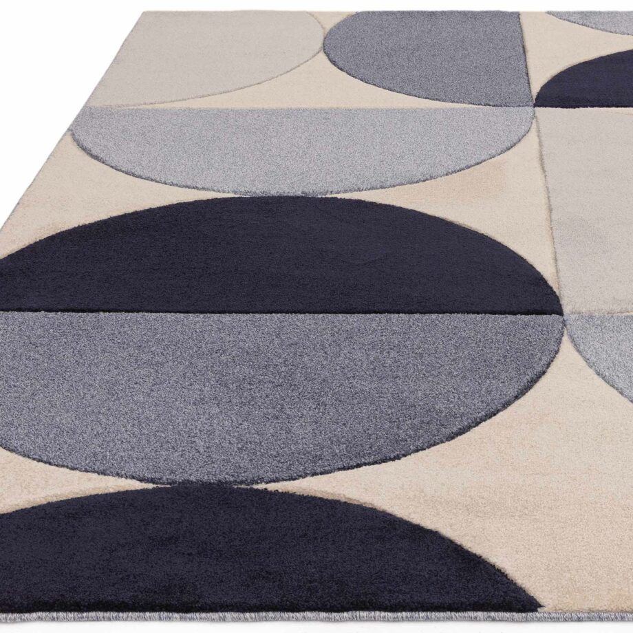 Asiatic carpet Sketch SK14 Curve Blue 1