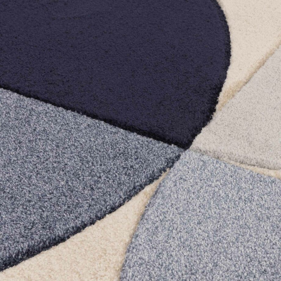 Asiatic carpet Sketch SK14 Curve Blue 4