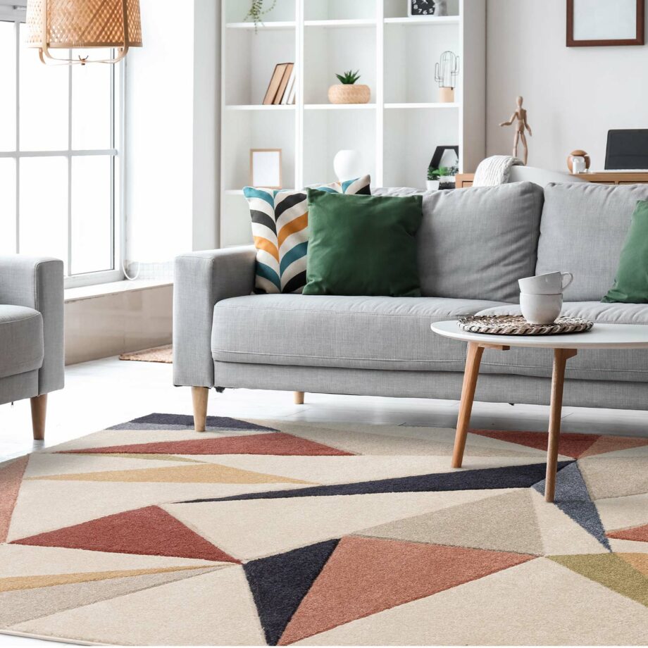 Asiatic carpet Sketch SK19 Kaleidoscope Multi interior square