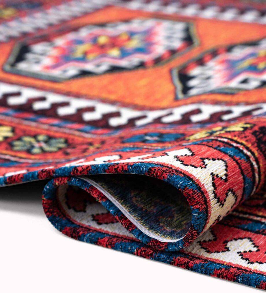 Louis De Poortere carpet Antiquarian Antalia 9844 Red Mix fold