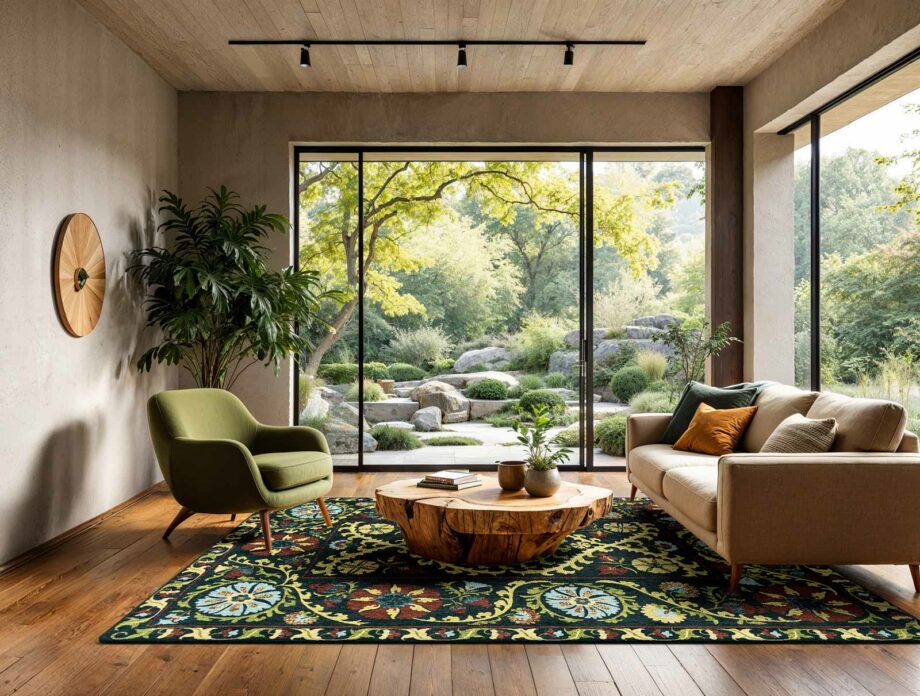 Louis De Poortere carpet Antiquarian Suzani 9729 Bavaria Ambiance