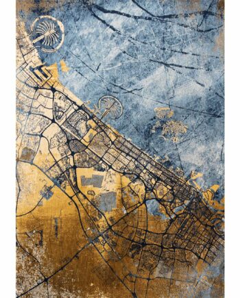 Louis De Poortere carpet Cities Dubai 9698 Gold Sea