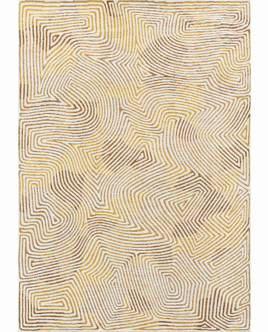 Louis De Poortere carpet Meditation Coral 9799 Yellowhippy