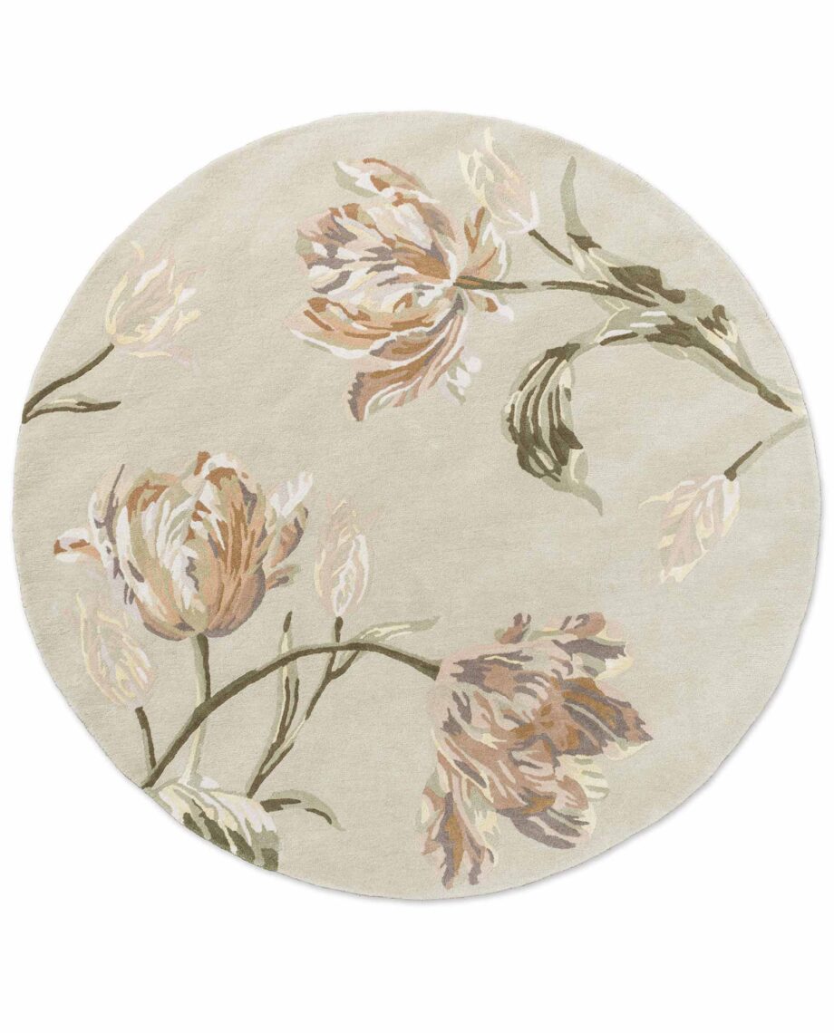 Laura Ashley Gosford Natural Sage Green 081307 round A