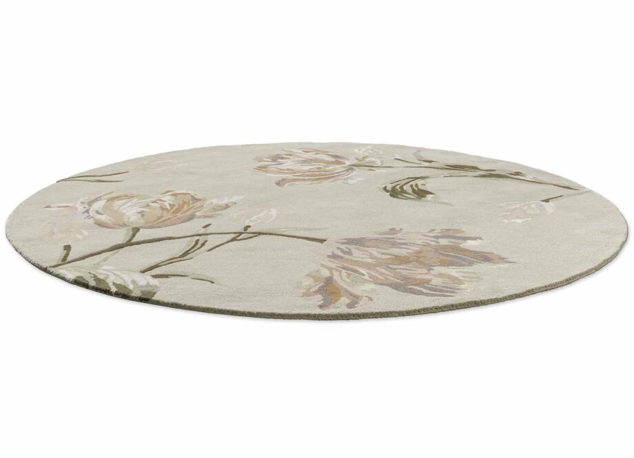 Laura Ashley Gosford Natural Sage Green 081307 round D
