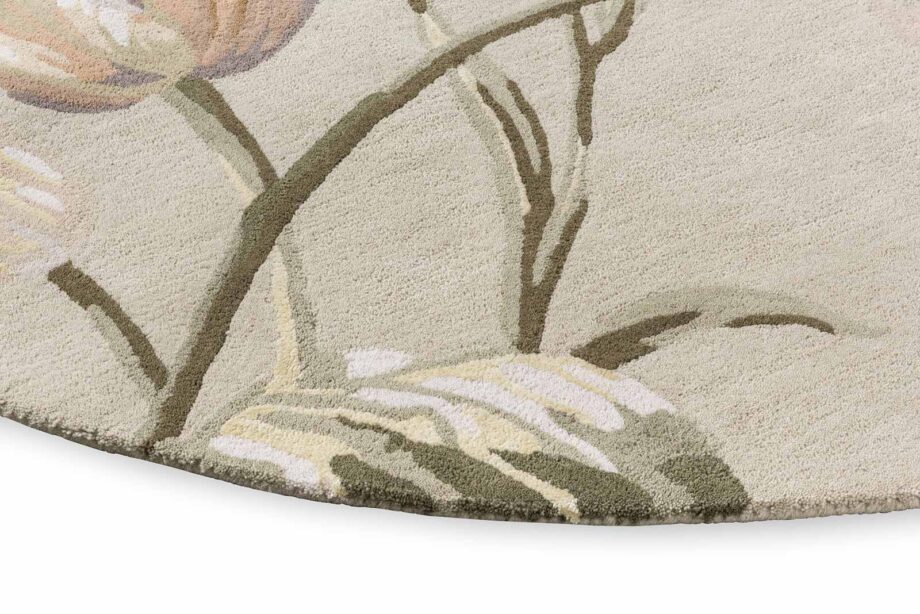 Laura Ashley Gosford Natural Sage Green 081307 round E