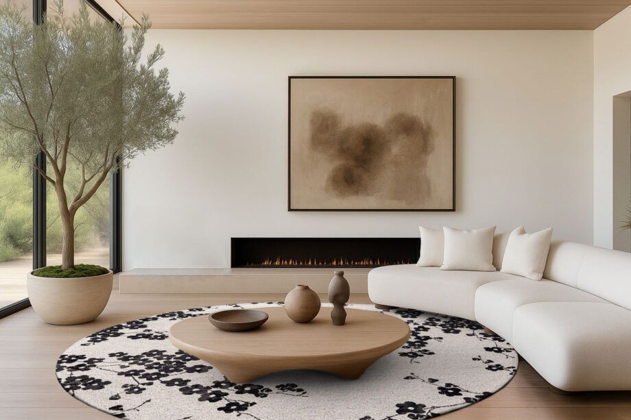 Louis De Poortere 9835 Sakura Night Snow round interior 2025