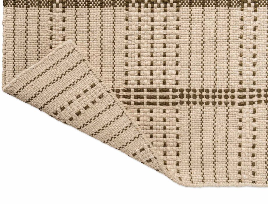 Brink Campman Zona Stitch Olive 495707 runner 67 x 230 F outdoor