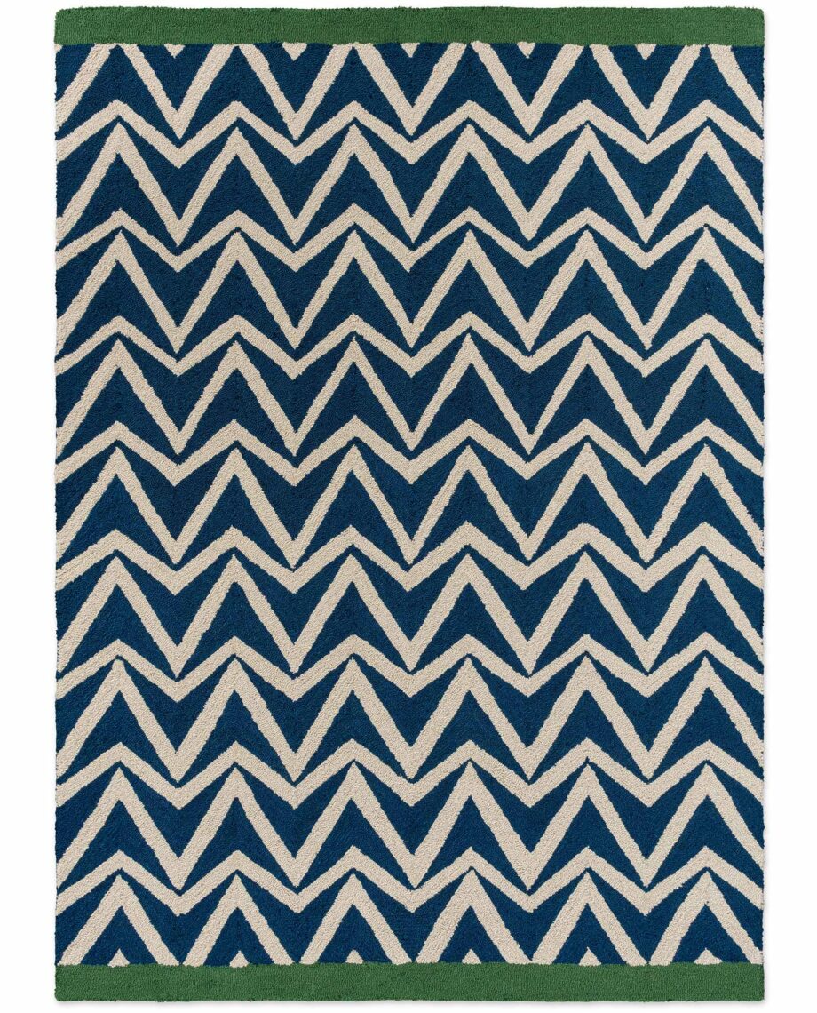Scion Dhurrie Blue 426318 A outdoor