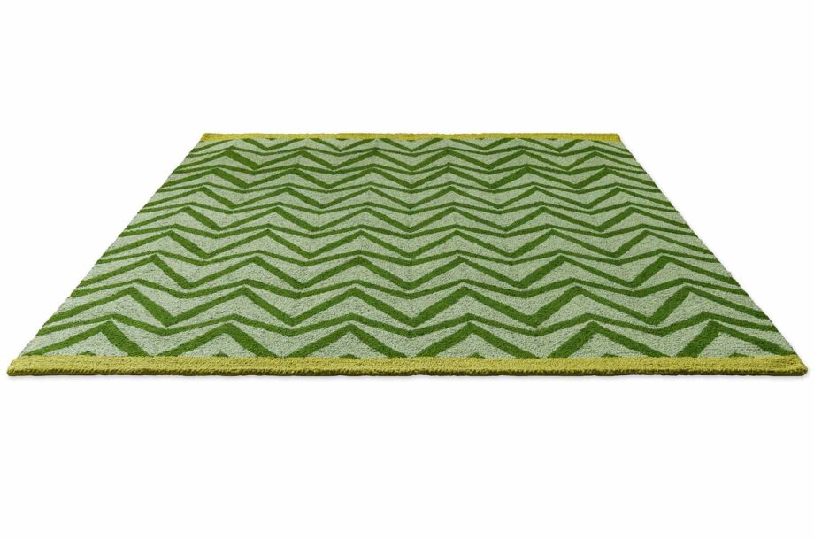 Scion Dhurrie Green 426307 D outdoor
