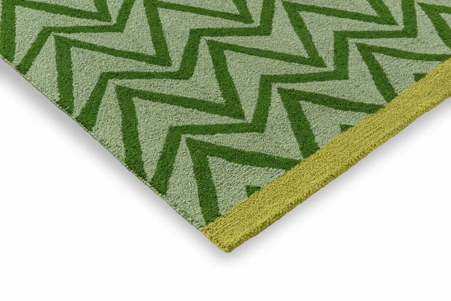 Scion Dhurrie Green 426307 E outdoor