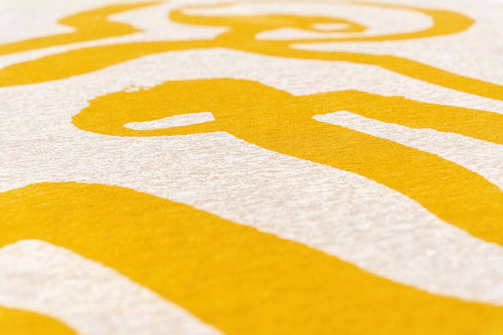 Louis De Poortere carpet Craft 2084 Ribbon Pure Yellow zoom 2