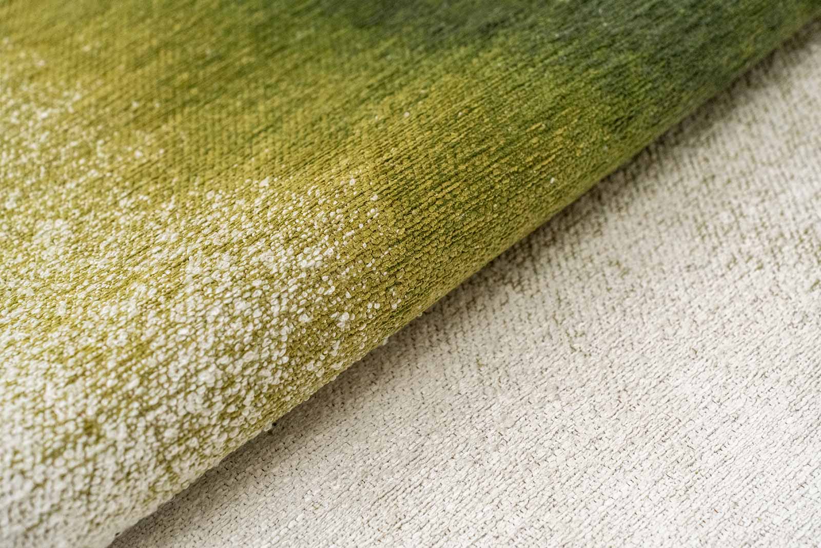 Louis De Poortere carpet Meditation 2105 Drop Green Pepper fold 2